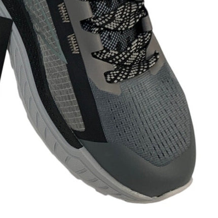 Hi-Tec Mens Size 8 Black Gray Mesh Lace Up Athletic Running Tennis Shoes