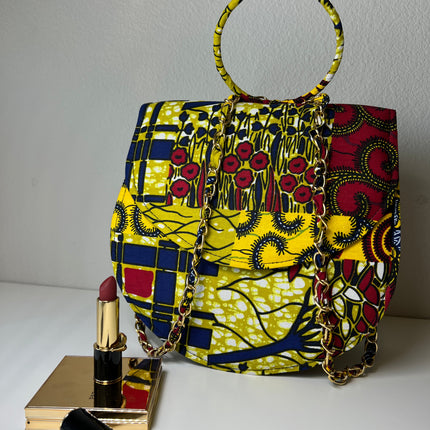 Syda African Print Handbag