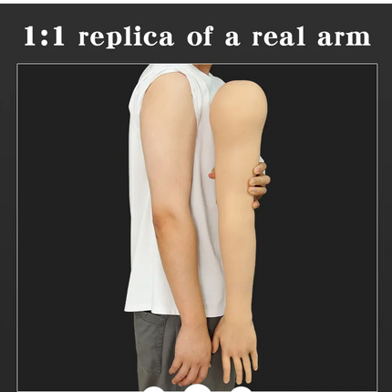 Tattoo imitation silicone movable joint arm