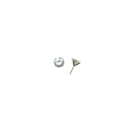 14k Yellow Gold 1.90 ct Cubic Zirconia Round Earrings