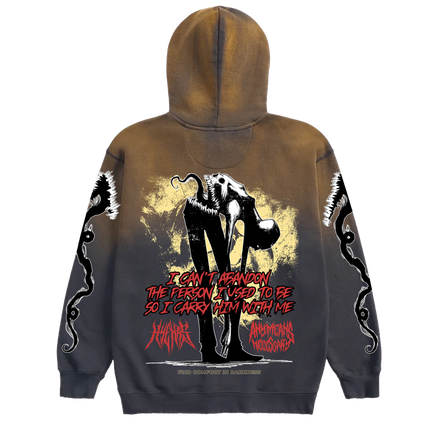 Abandon Full Zip Up Hoodie Black