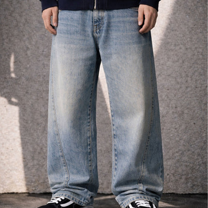 PANEL BAGGY DENIM