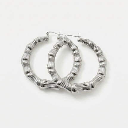 The Bamboo Hoop Earring