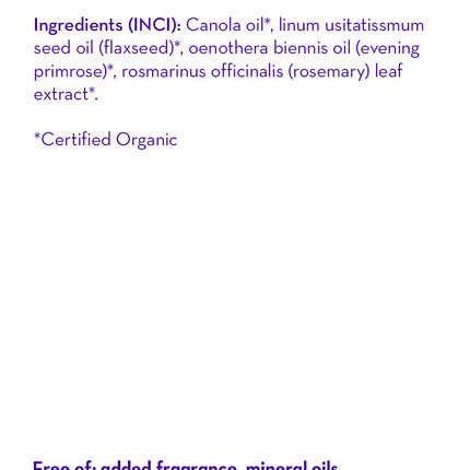 (No Fragrance) Super Sensitive™ Certified Organic Body Oil