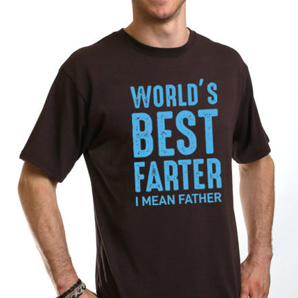 World's Best Farter Men's Bamboo Viscose/Organic Cotton Short Sleeve Graphic T-Shirt