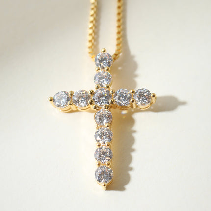The Bella Pavé Cross Pendant