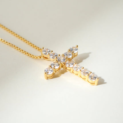 The Bella Pavé Cross Pendant