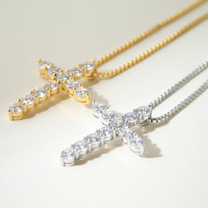The Bella Pavé Cross Pendant