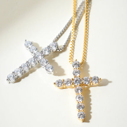 The Bella Pavé Cross Pendant