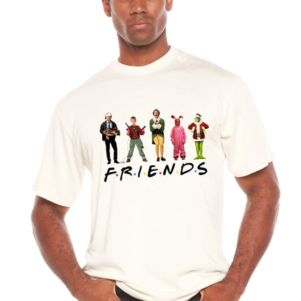 Funny Christmas Movies Printed Men's Bamboo T-Shirt
