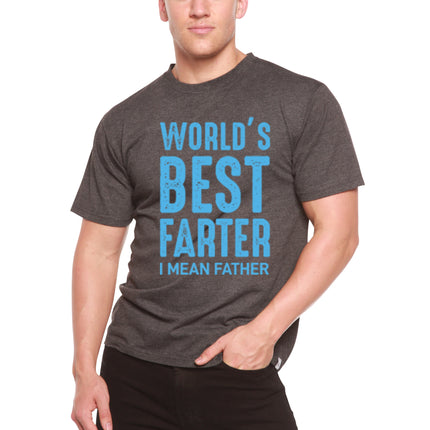 World's Best Farter Men's Bamboo Viscose/Organic Cotton Short Sleeve Graphic T-Shirt