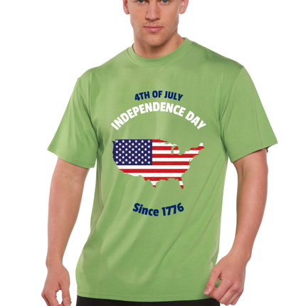 4th of July Men's Bamboo Viscose/Organic Cotton Short Sleeve Graphic T-Shirt