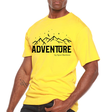 Adventure Printed Men's Bamboo Viscose/Organic Cotton Short Sleeve T-Shirt