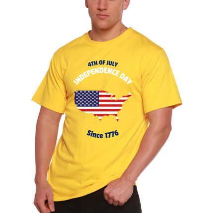 4th of July Men's Bamboo Viscose/Organic Cotton Short Sleeve Graphic T-Shirt