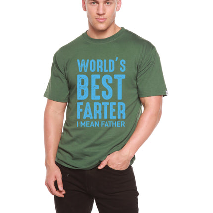 World's Best Farter Men's Bamboo Viscose/Organic Cotton Short Sleeve Graphic T-Shirt