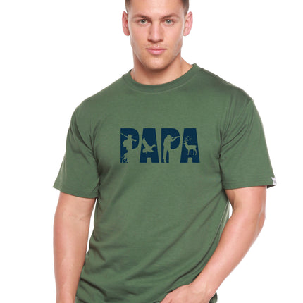 PAPA Men's Bamboo Viscose/Organic Cotton Short Sleeve Graphic T-Shirt