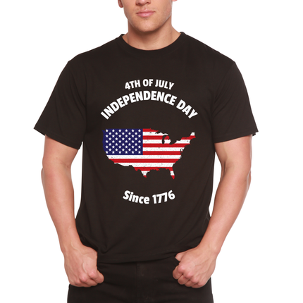 4th of July Men's Bamboo Viscose/Organic Cotton Short Sleeve Graphic T-Shirt