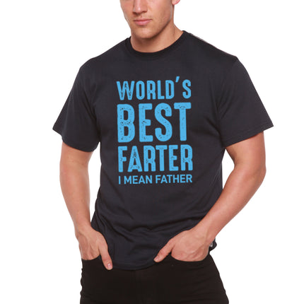 World's Best Farter Men's Bamboo Viscose/Organic Cotton Short Sleeve Graphic T-Shirt