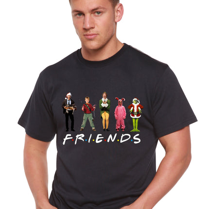 Funny Christmas Movies Printed Men's Bamboo T-Shirt