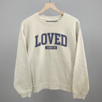 Oversized Boxy Crew / Bone / S