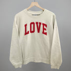 Oversized Boxy Crew / Bone / S
