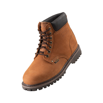 Safara Premium Brown Nubuck 6" Water Resistant Work Boots [R6613]