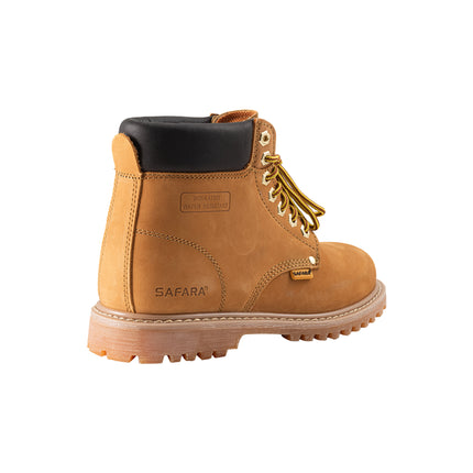 Safara Premium Wheat Nubuck 6" Water Resistant Work Boots [R6611]