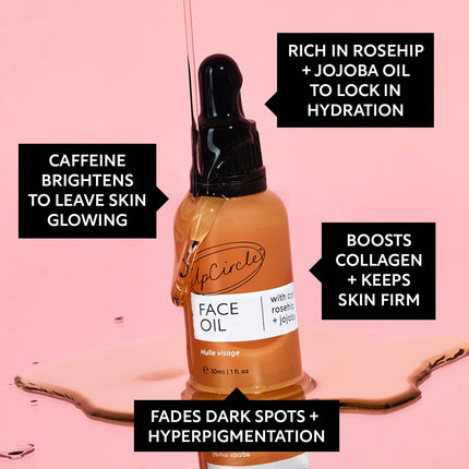 Organic Face Oil with Coffee Extact - Travel Size