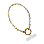 Dainty Pearl w/Gold Beads