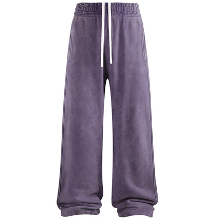 PLUM OVER-DYE SWEATPANTS