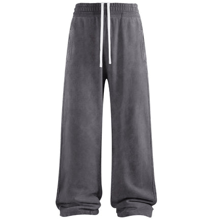 CHARCOAL OVER-DYE SWEATPANTS