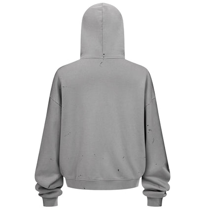 GREY PAINTERS HOODIE