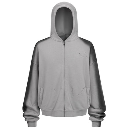 GREY PAINTERS HOODIE