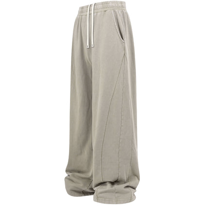 BEIGE PANEL SWEATPANTS