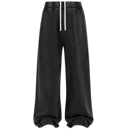 ACID WASH PANEL SWEATPANTS