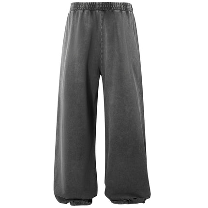 CHARCOAL DISTRESSED SWEATPANTS