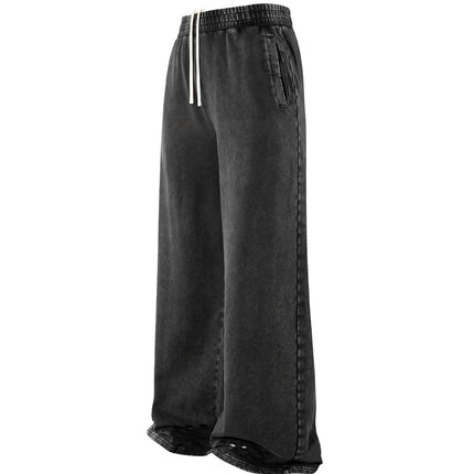 NOIR DISTRESSED SWEATPANTS