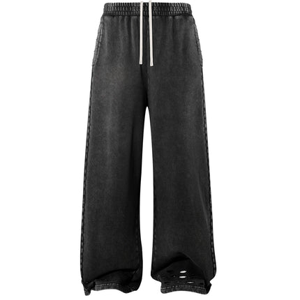 NOIR DISTRESSED SWEATPANTS