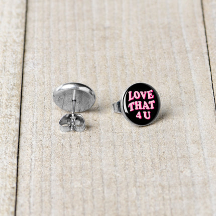Love That 4 You Stud Earrings by Onyx O