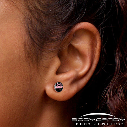 RAWR Kitty Cat Stud Earrings by Onyx O