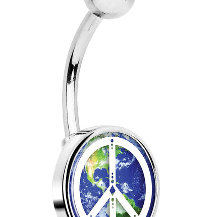 Peace on Earth Belly Ring
