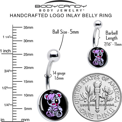 Attitude Teddy Bear Belly Ring by Onyx O