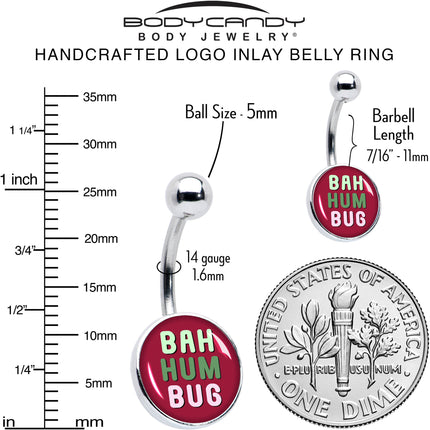 Bah Humbug Holiday Grouch Belly Ring by Onyx O