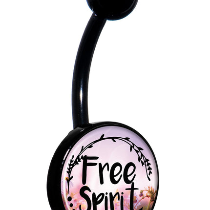 Free Spirit Black Belly Ring