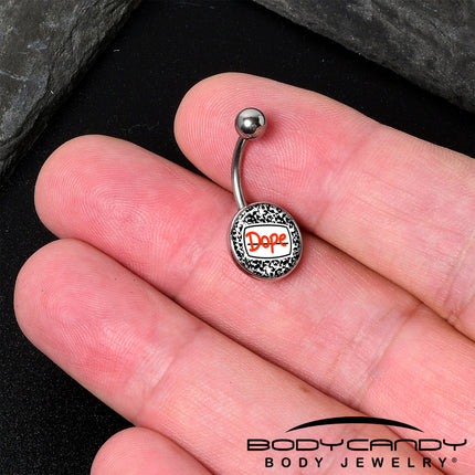 Dope Composition Notebook Belly Ring by Onyx O