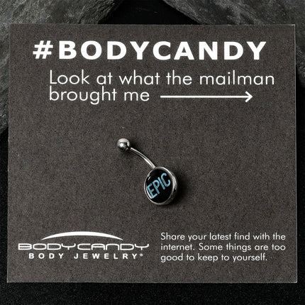 Epic Blue Belly Ring
