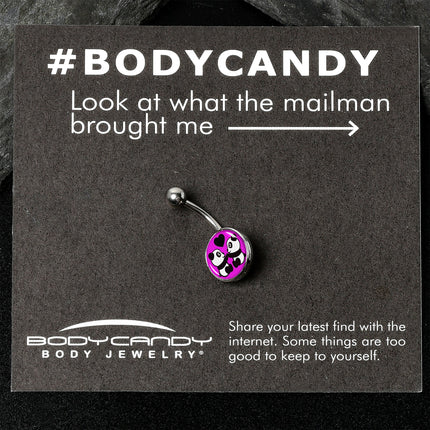 Panda Love Belly Ring by Onyx O