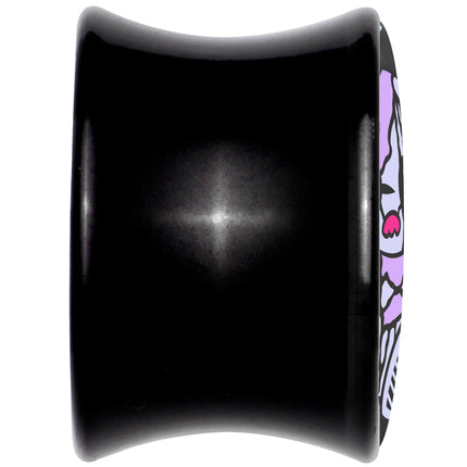 Attitude Teddy Bear Black Acrylic Saddle Plug Set by Onyx O