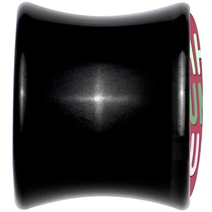 Bah Humbug Holiday Grouch Acrylic Saddle Plug Set by Onyx O