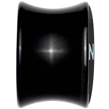 0G Phrase Logo CVNTY Black Acrylic Saddle Plug Set by Onyx O
